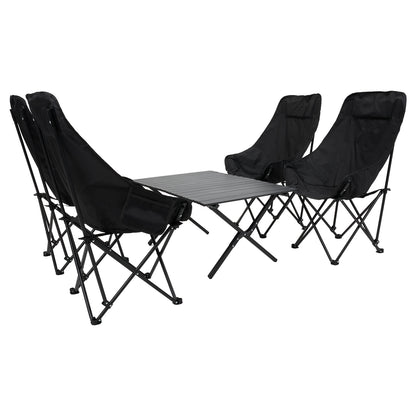 Portable Folding Camping Table with 4 Chairs