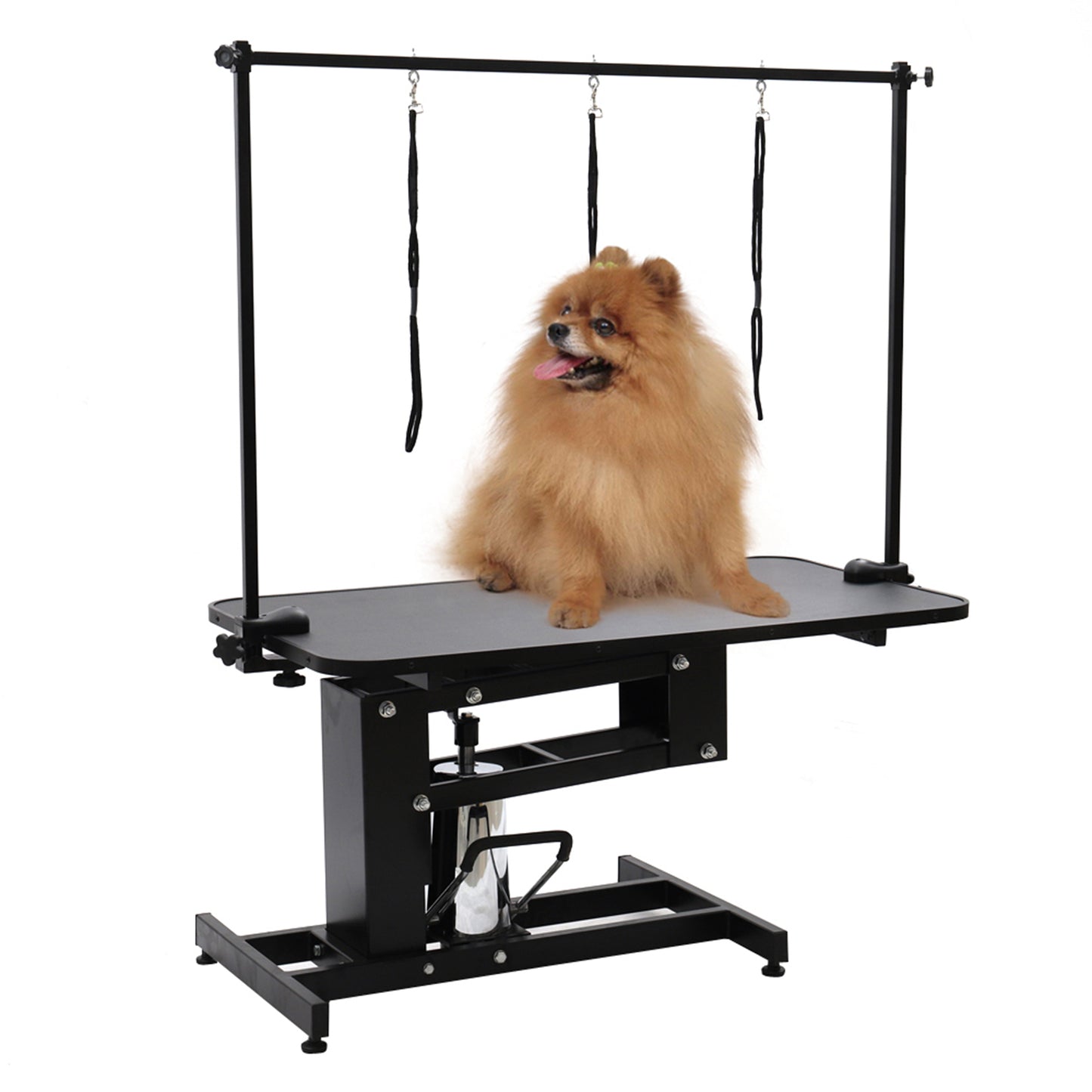Large Hydraulic Lift Non-slip Pet Trimming Table with Nooses