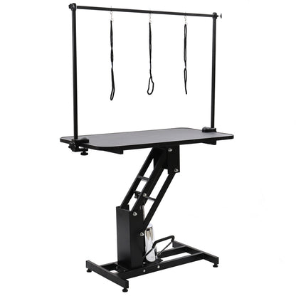 Large Hydraulic Lift Non-slip Pet Trimming Table with Nooses