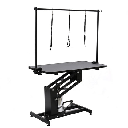 Large Hydraulic Lift Non-slip Pet Trimming Table with Nooses