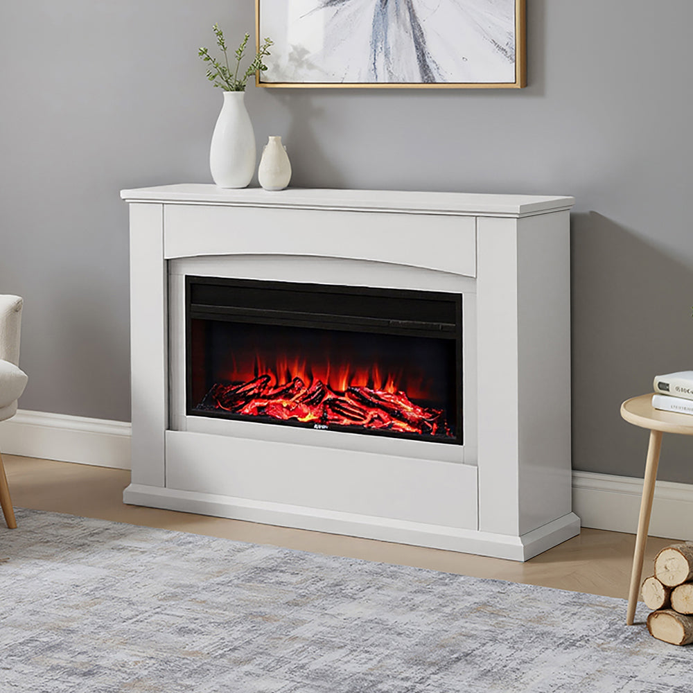 34 Inch Freestanding Fireplace Suite 1800W with Mantel