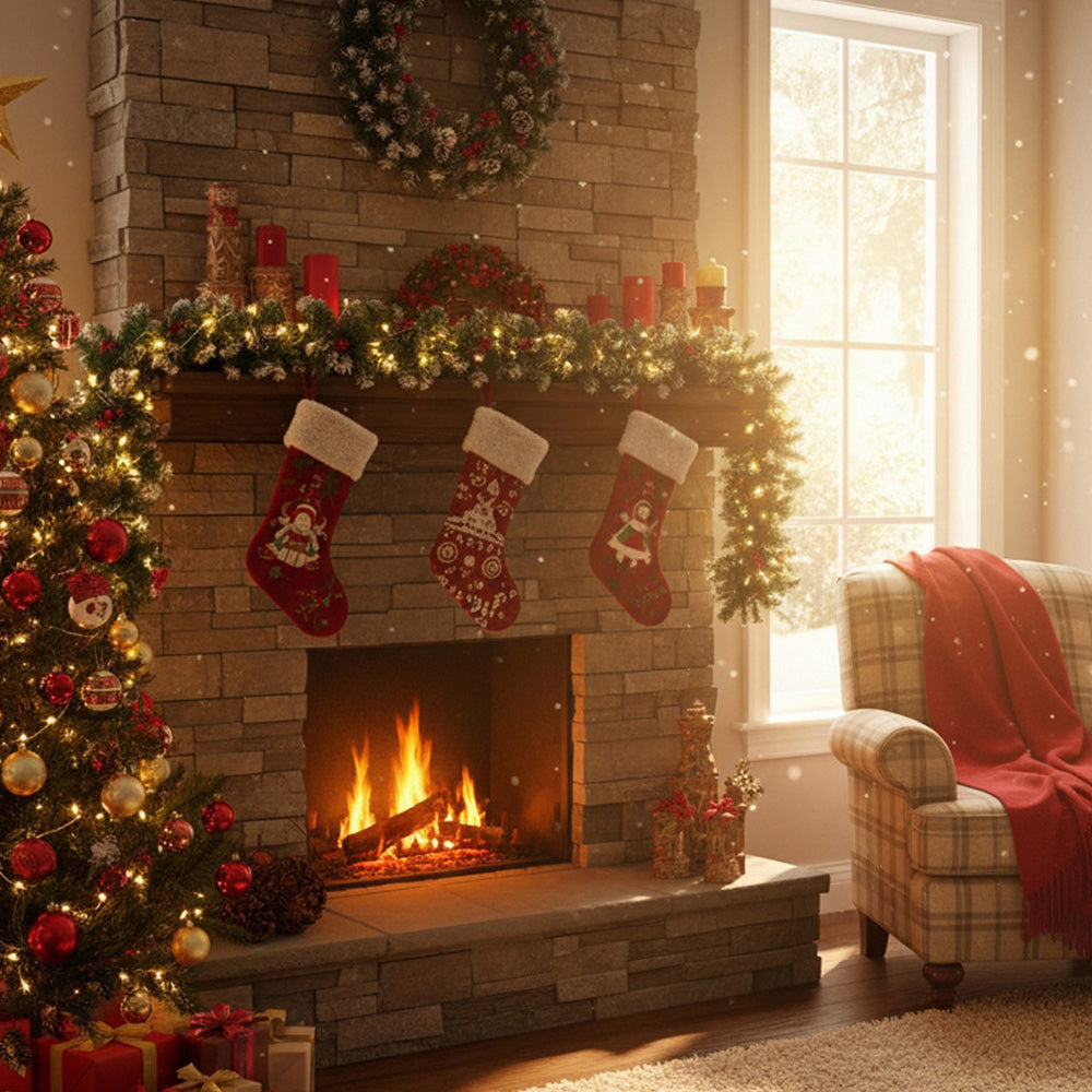 270cm Artificial LED Warm White Light Christmas Garland