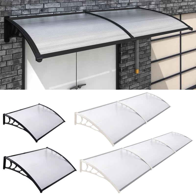 Black Outdoor Curved Shielded Rain Shelter