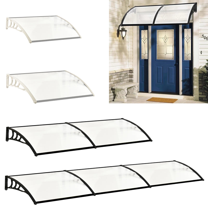 Black Outdoor Curved Shielded Rain Shelter