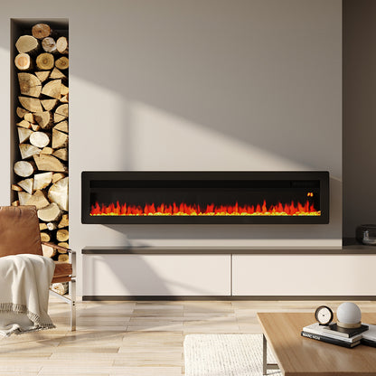 40/50/60/70 Inch Electric Fireplace with 9 Flame Colour and Remote Control