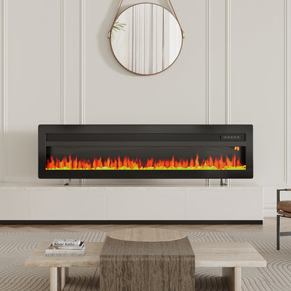 40/50/60/70 Inch Electric Fireplace with 9 Flame Colour and Remote Control
