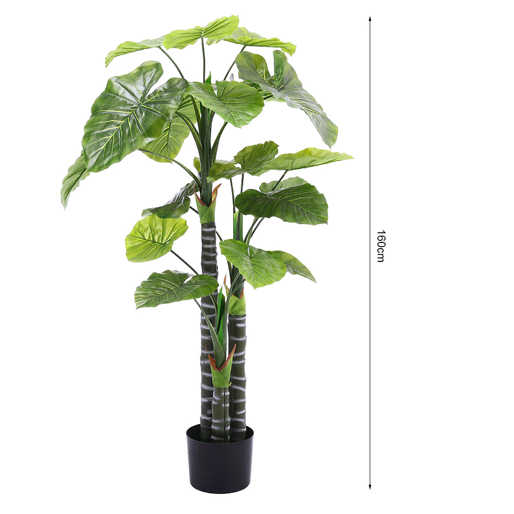 Artificial Tropical Plant with Plastic Flowerpot