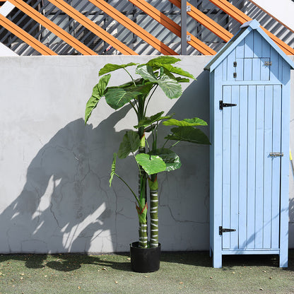 Artificial Tropical Plant with Plastic Flowerpot