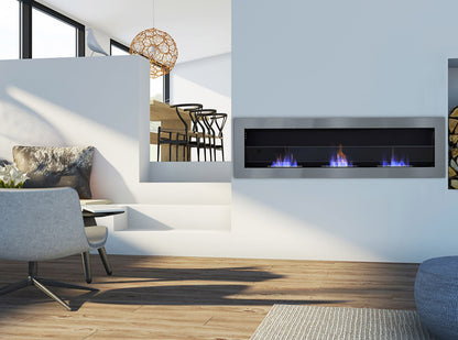 Wall Mounted Bio Ethanol Fireplace with Adjustable Flames