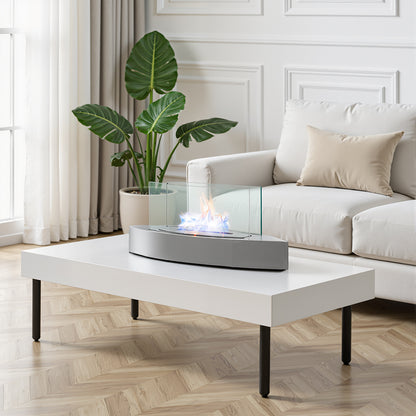 Unique Smokeless Stainless Steel Tabletop Ethanol Fireplace