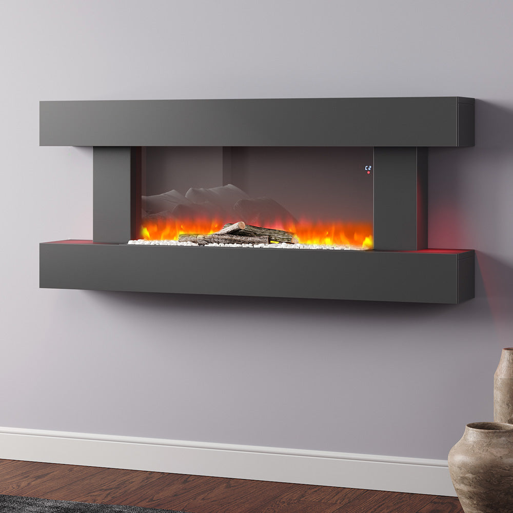 52inch Wall Mounted Electric Fireplace with Remote Control