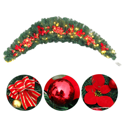 Artificial 180cm Classic Christmas Swag for Front Door Decor