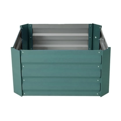 Galvanized Steel Square Raised Garden Bed Planter Box
