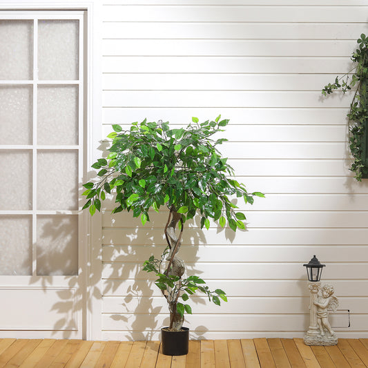 120cm Faux Banyan Tree for Indoor Outdoor Decor