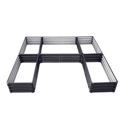 5 Compartments U-shaped Raised Garden Bed