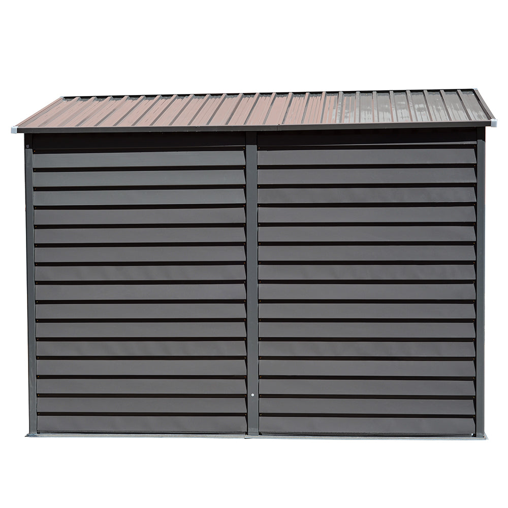 270CM Wide Steel Lockable Garden Motorbike Shed Motorcycle Storage Shed