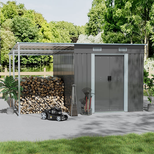 8 x 6FT Outdoor Plastic Storage Shed