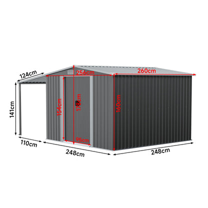 Outdoor Metal Storage Shed