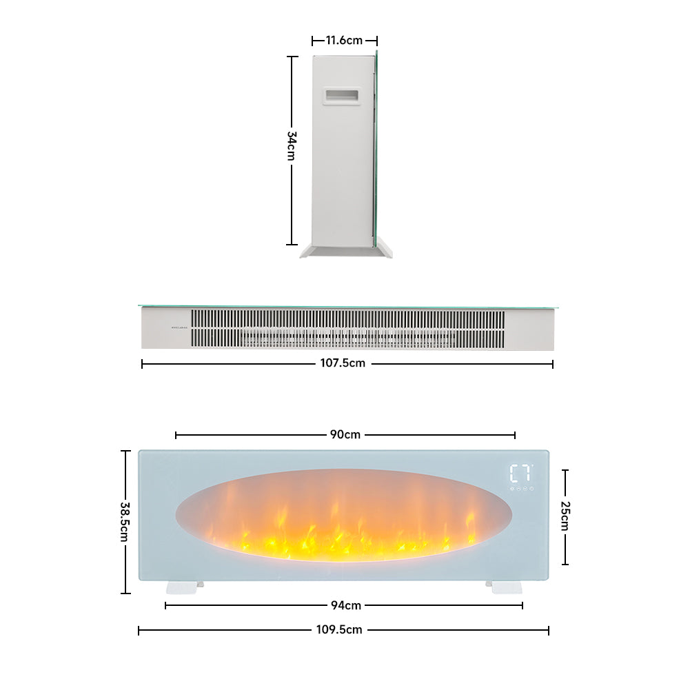 42inch Freestanding and Wall-mounted Electric Fireplace