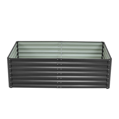 Charcoal Black Steel Rectangular Garden Raised Bed