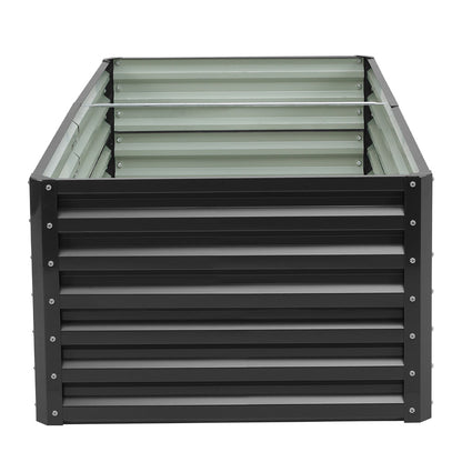 Charcoal Black Steel Rectangular Garden Raised Bed