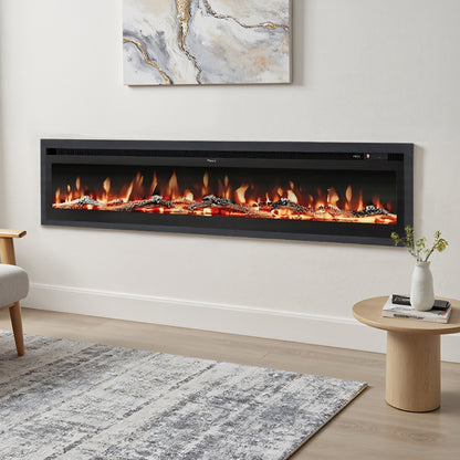 100inch Electric Fireplace with Remote Control