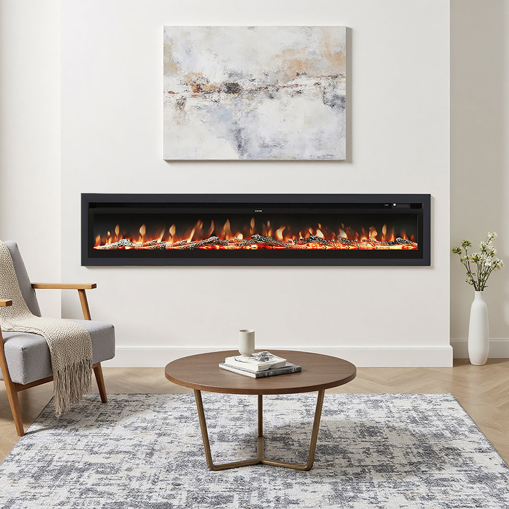100inch Electric Fireplace with Remote Control