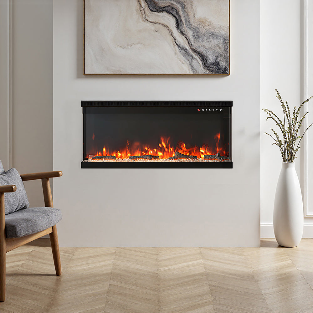 40inch Recessed and Freestanding Electric Fireplace