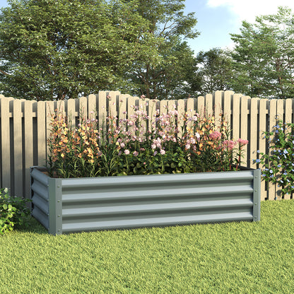 Outdoor Galvanized Steel Garden Bed