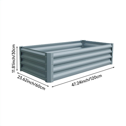 Outdoor Galvanized Steel Garden Bed