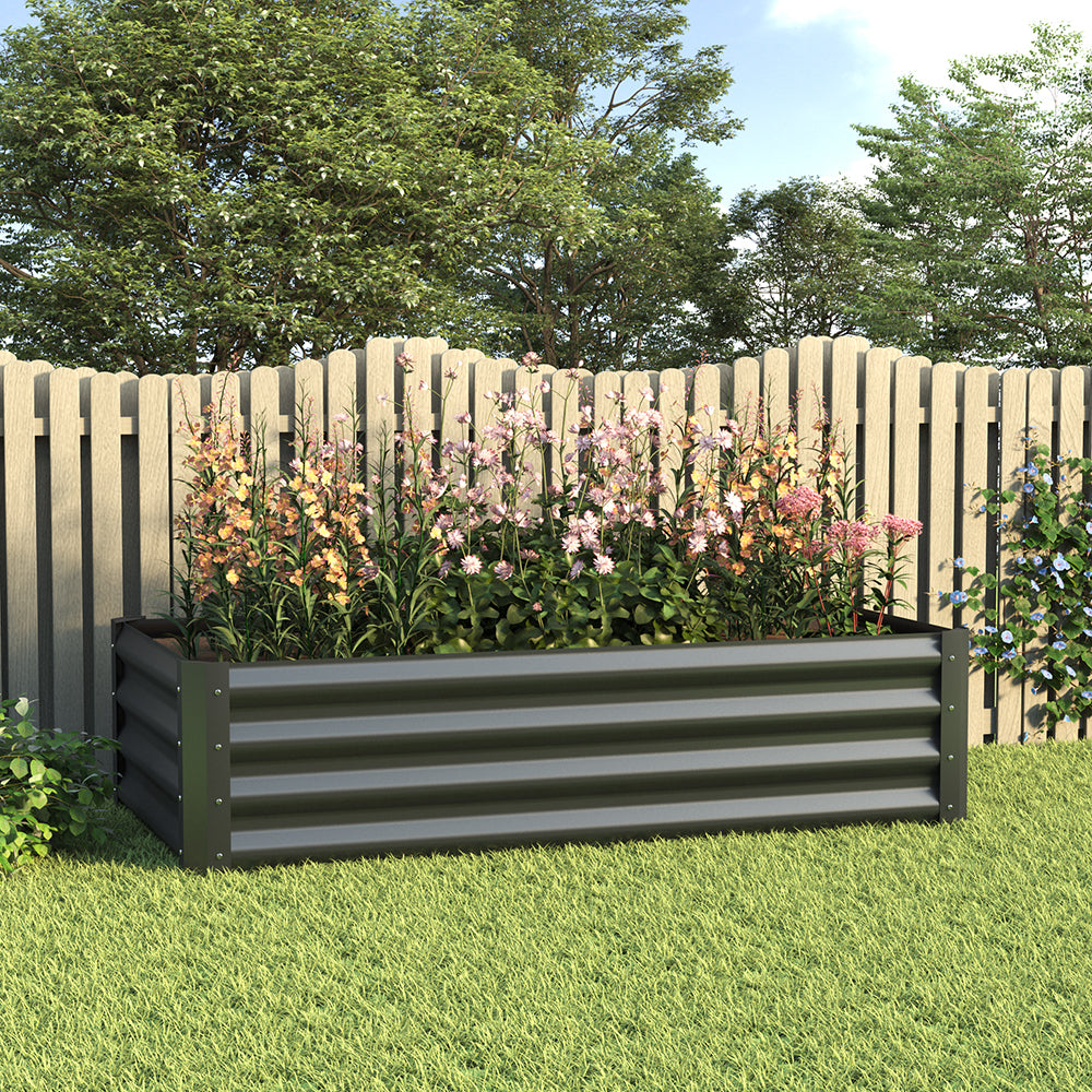 Outdoor Galvanized Steel Garden Bed