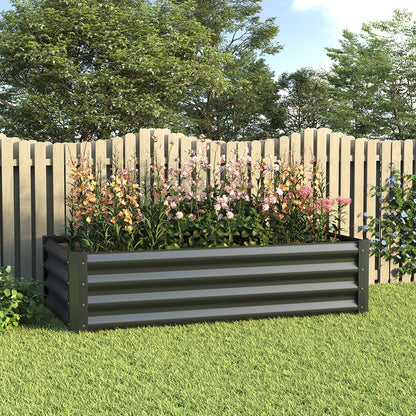 Outdoor Galvanized Steel Garden Bed