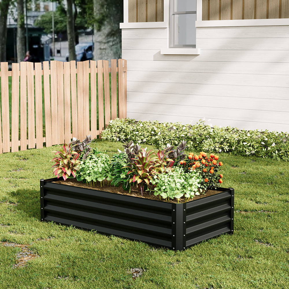 Outdoor Galvanized Steel Garden Bed