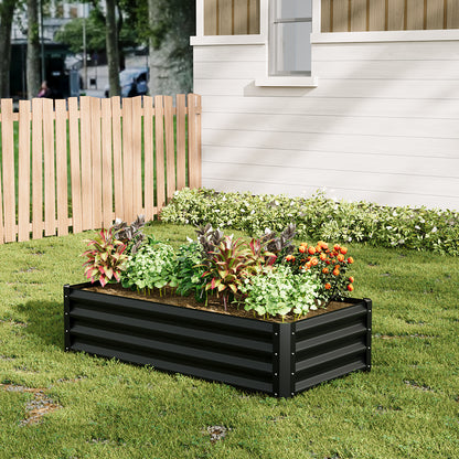 Outdoor Galvanized Steel Garden Bed