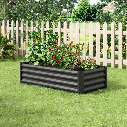 Outdoor Galvanized Steel Garden Bed