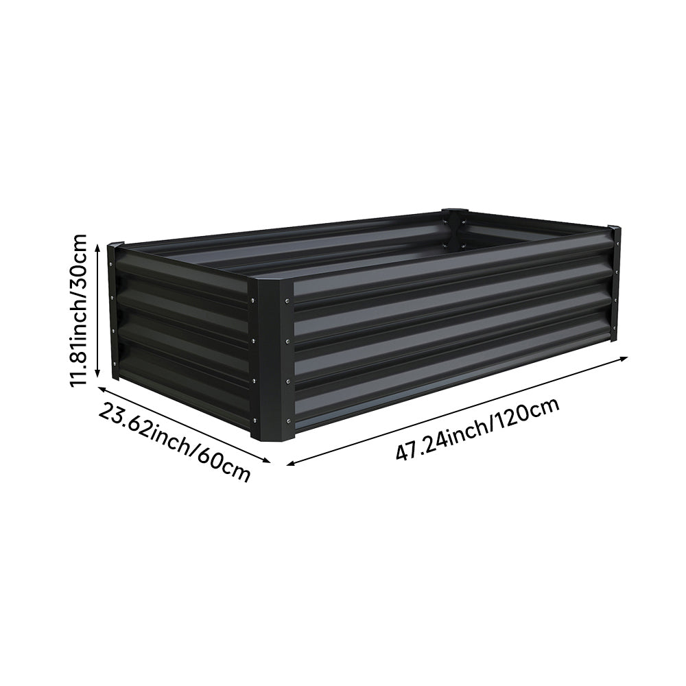 Outdoor Galvanized Steel Garden Bed