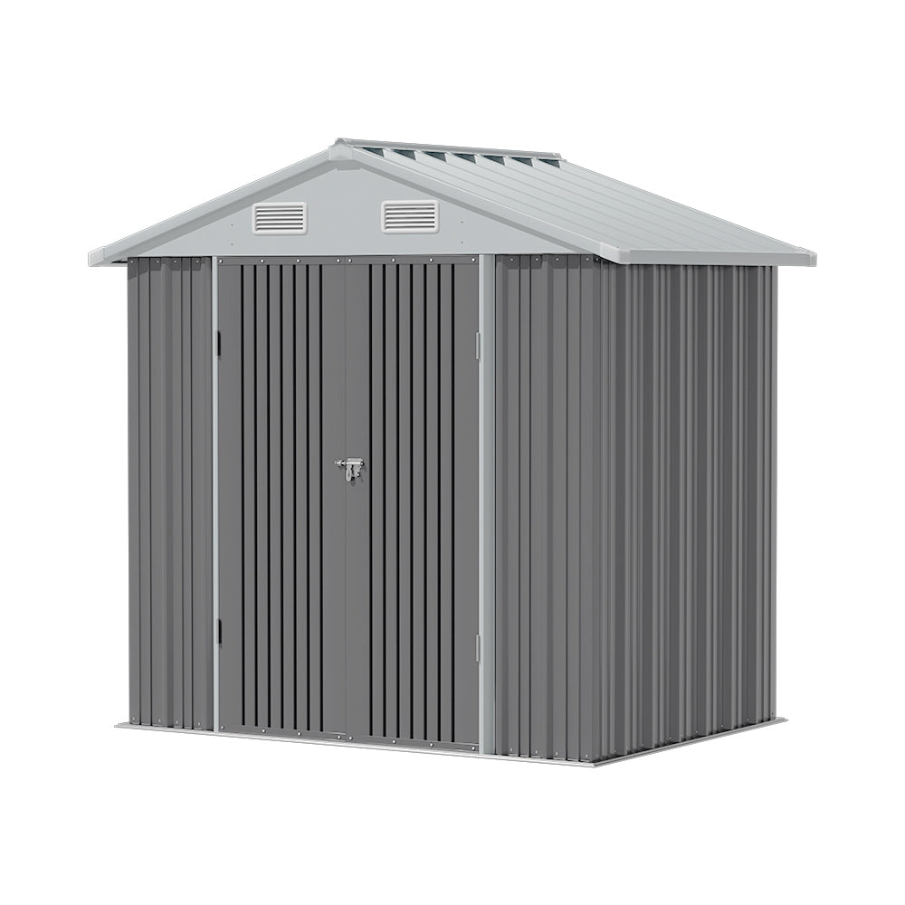 Outdoor Metal Storage Shed with Lockable Door