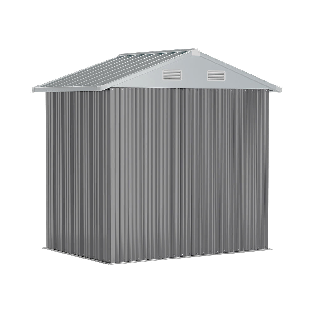 Outdoor Metal Storage Shed with Lockable Door