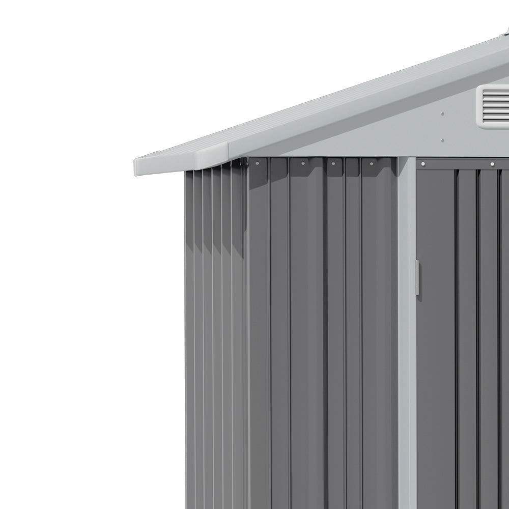 Outdoor Metal Storage Shed with Lockable Door