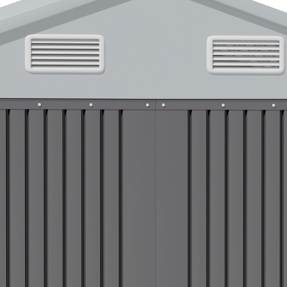 Outdoor Metal Storage Shed with Lockable Door