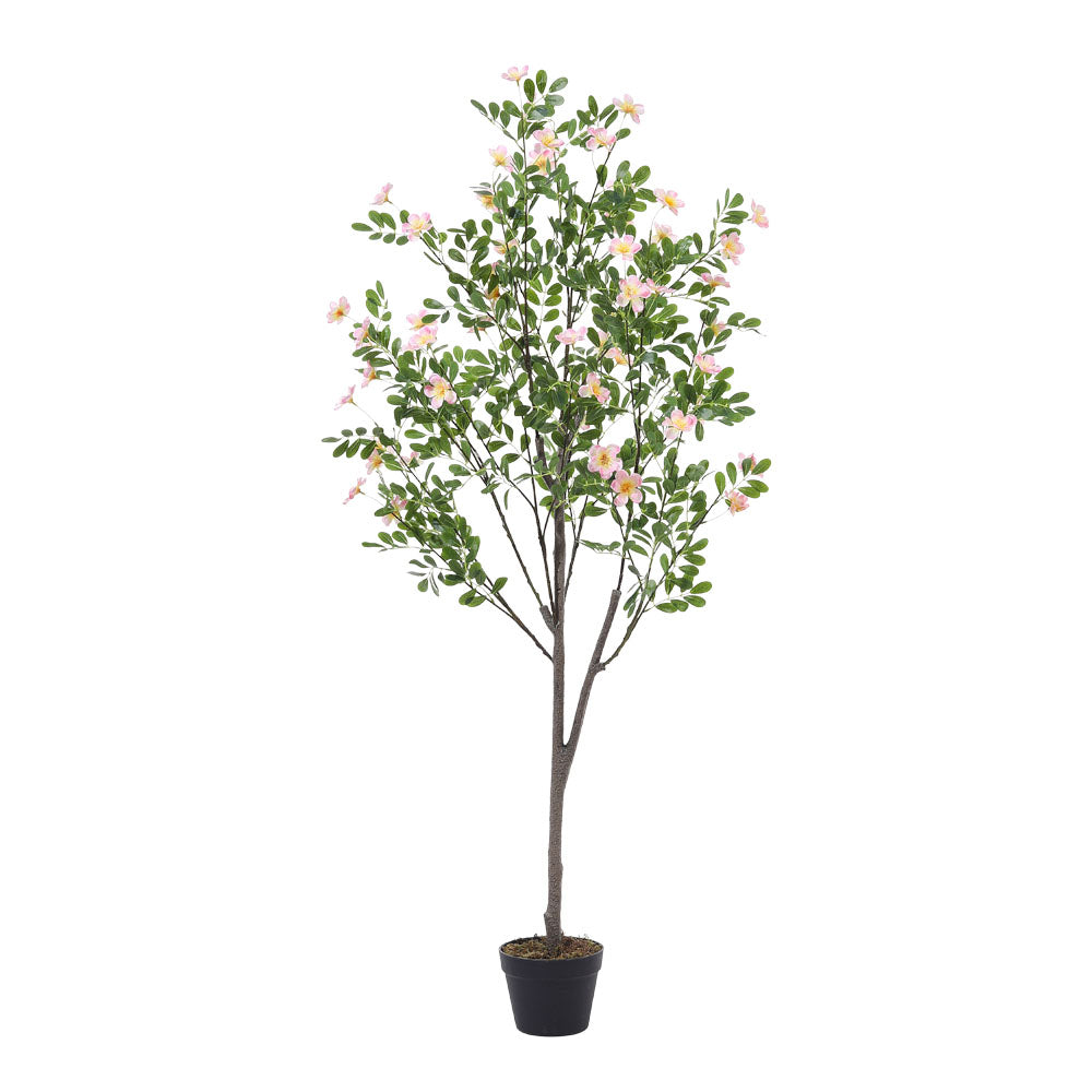 Artificial Frangipani Blossom Tree in Pot for Decoration