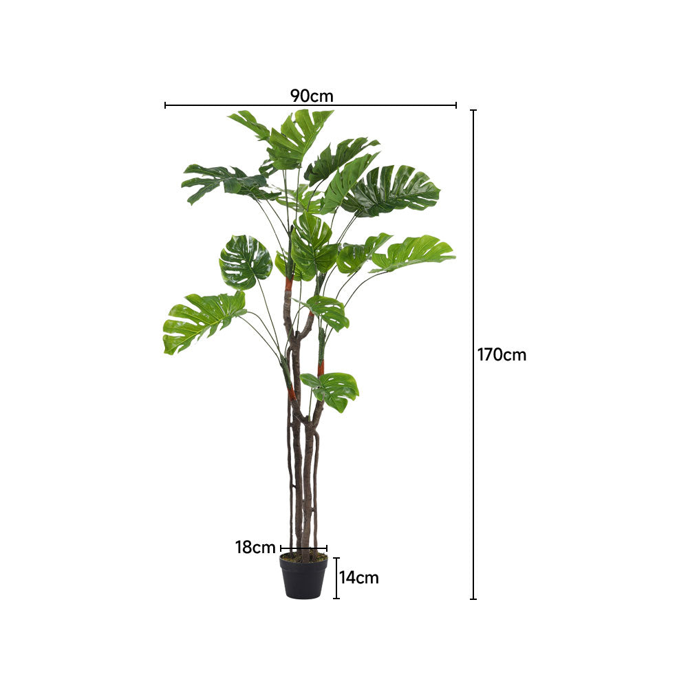 Artificial Monstera Deliciosa Tree in Pot for Decoration