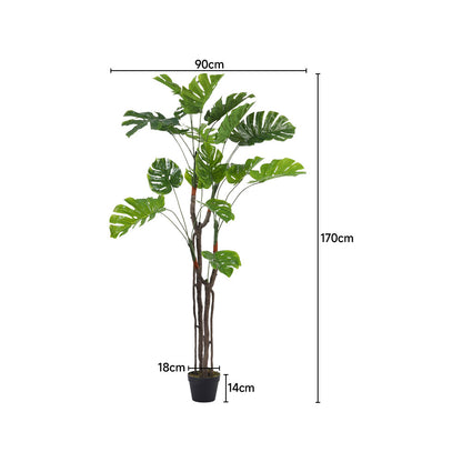 Artificial Monstera Deliciosa Tree in Pot for Decoration