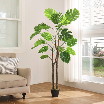 Artificial Monstera Deliciosa Tree in Pot for Decoration