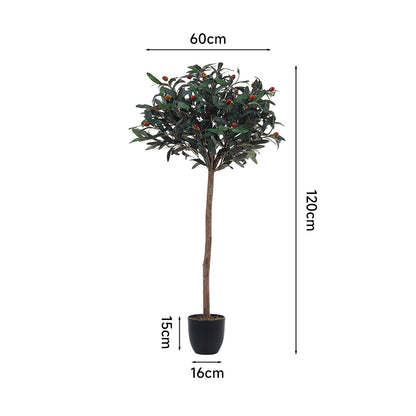 Artificial Olive Tree Decorative Plant in Planter