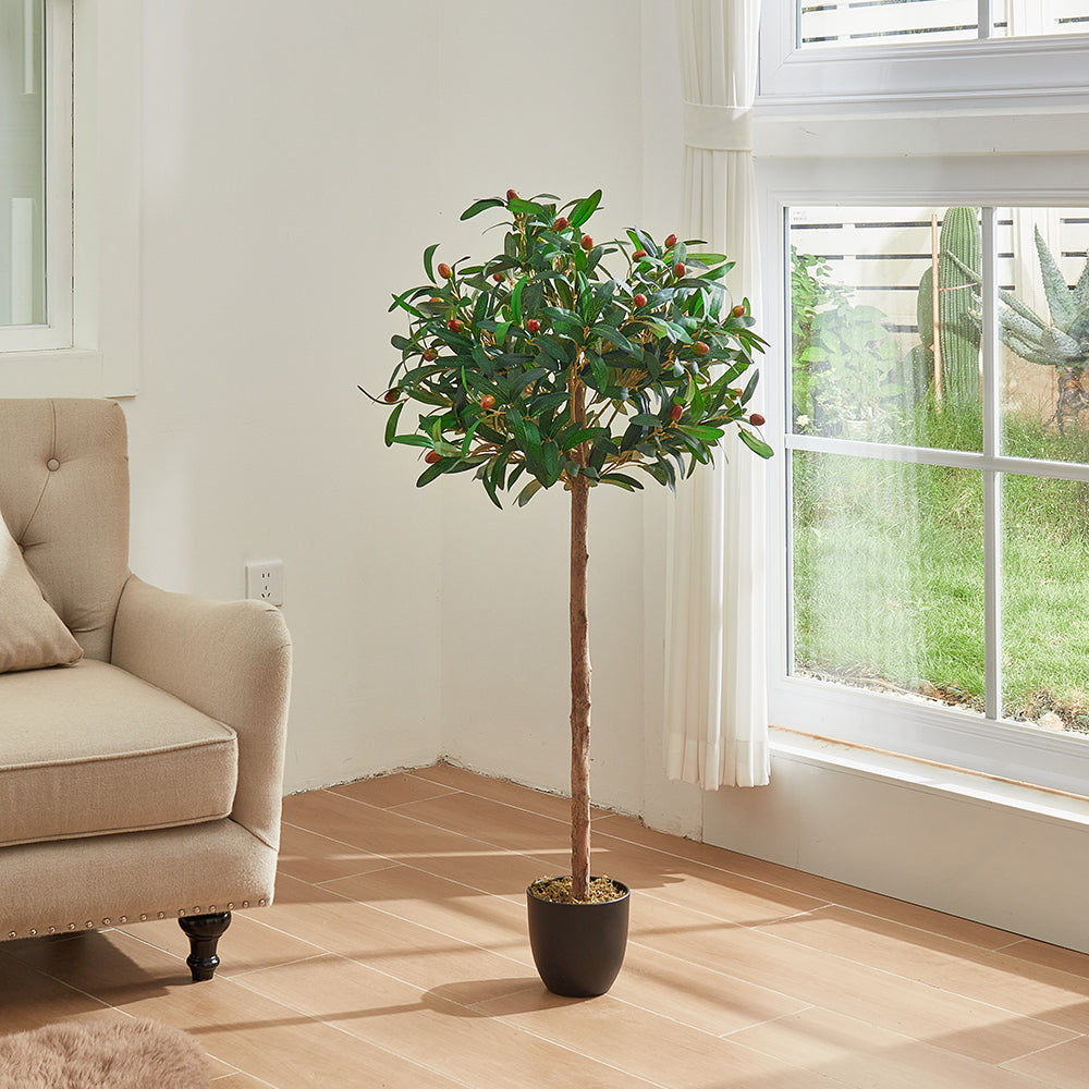 Artificial Olive Tree Decorative Plant in Planter