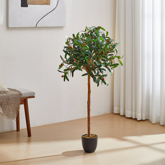 Artificial Olive Tree Decorative Plant in Planter