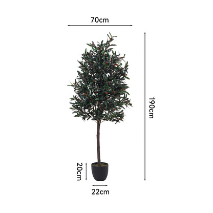 Artificial Olive Tree Decorative Plant in Planter