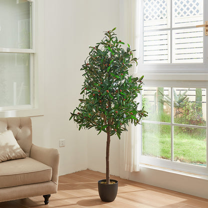 Artificial Olive Tree Decorative Plant in Planter