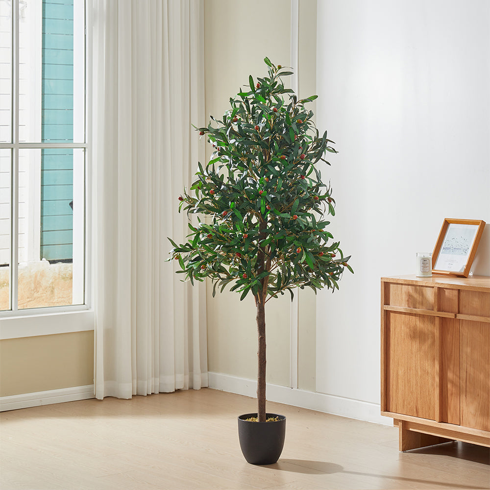 Artificial Olive Tree Decorative Plant in Planter